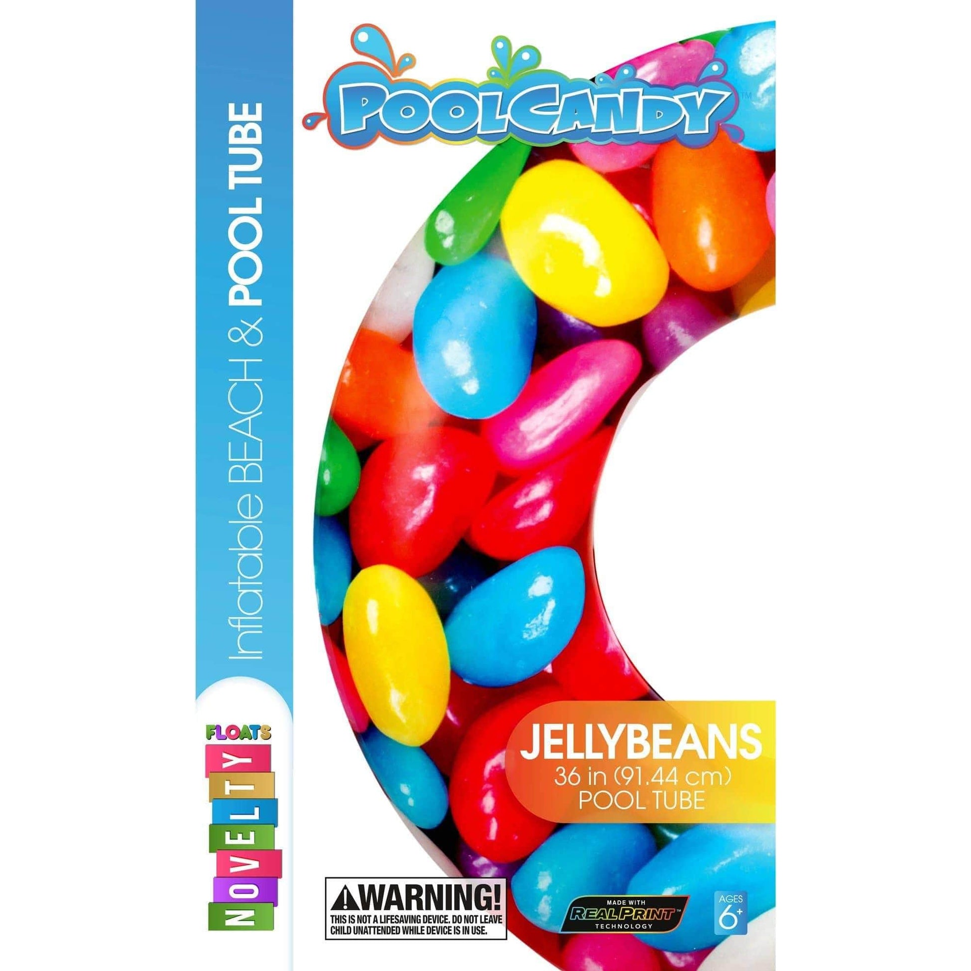 Inflatable Jelly Beans Pool Tube RealPrint
