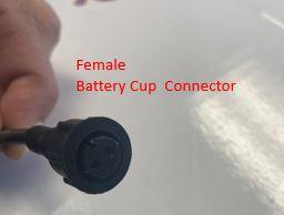 B&D Innovations Replacement Battery Cup with Black Connector