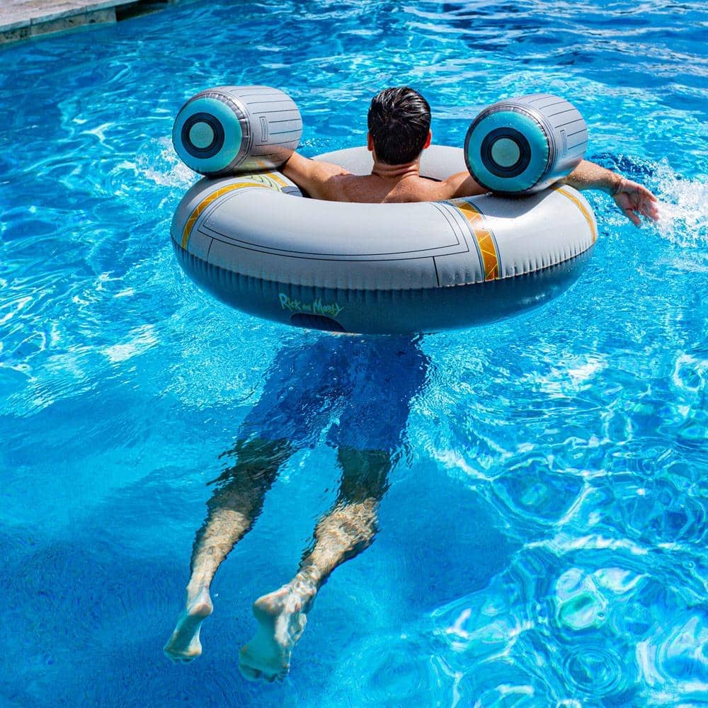 Rick and Morty Inflatable Rick's Ship Pool Tube 48" - PoolCandy