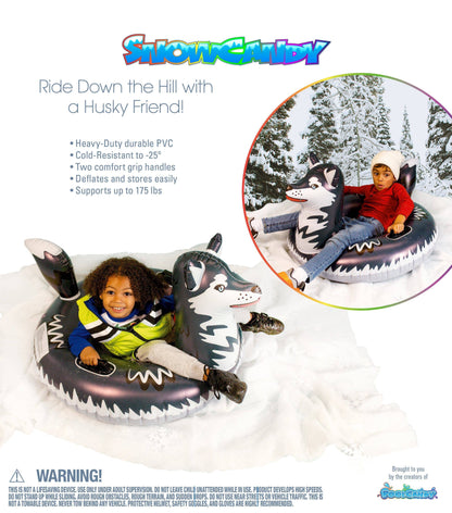 Inflatable Arctic Husky Snow Tube - SnowCandy
