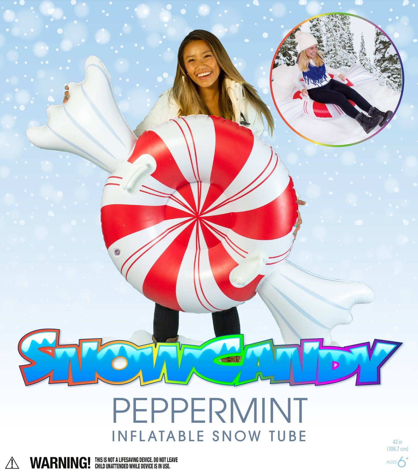 Peppermint Candy Snow Tube 42" by SnowCandy