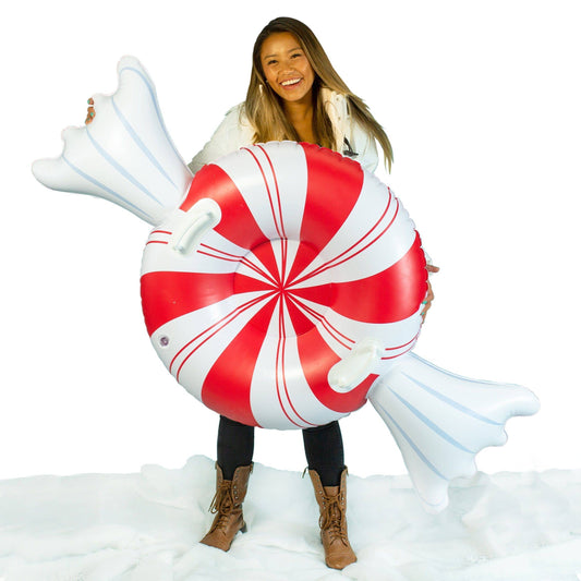 Peppermint Candy Snow Sled 42 inch SnowCandy