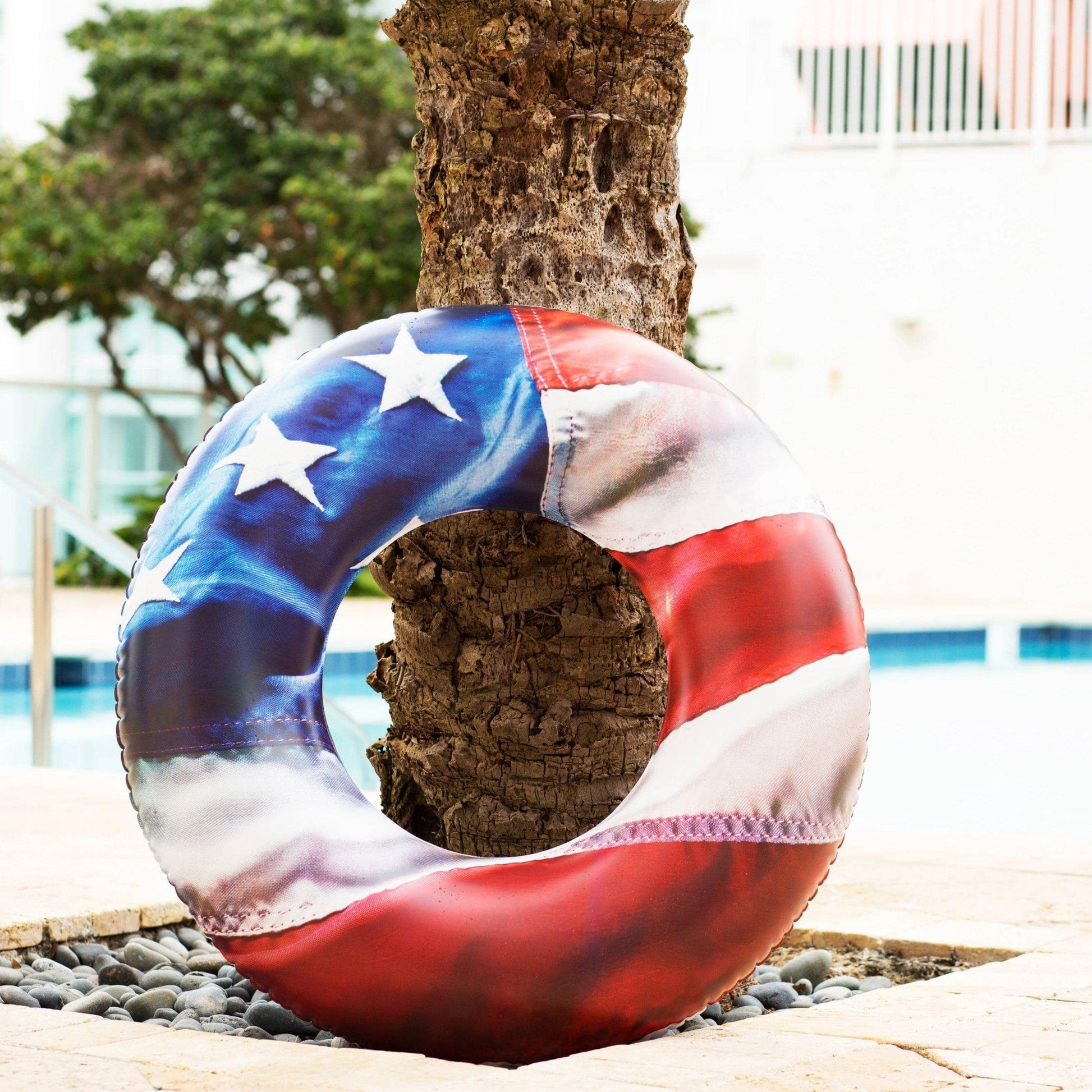 Inflatable American Flag Pool Tube Stars & Stripes 36 Inch – PoolCandy