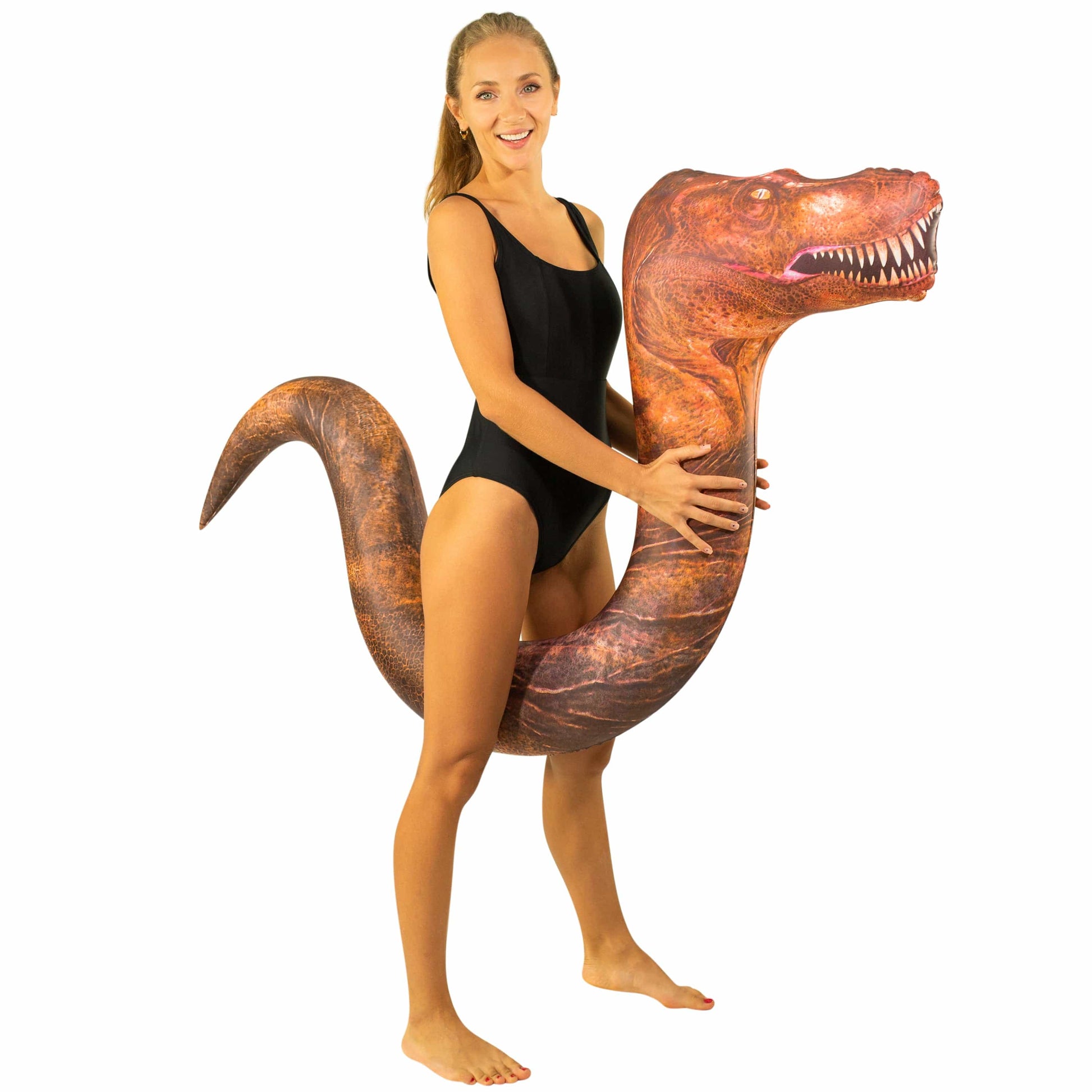 Inflatable T-Rex Pool Ride On Noodle