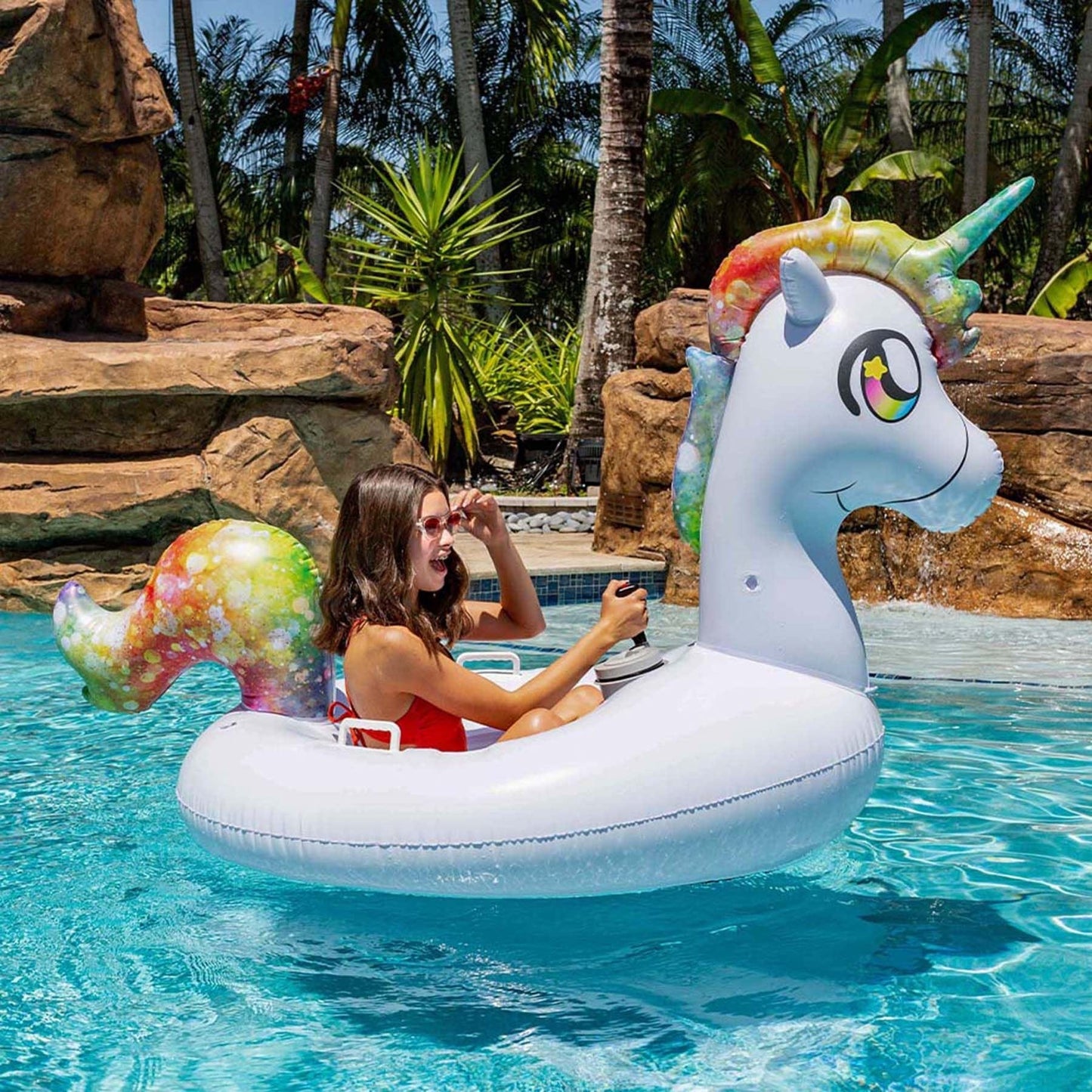 Tube Runner Motorized Unicorn Pool Raft Special Edition