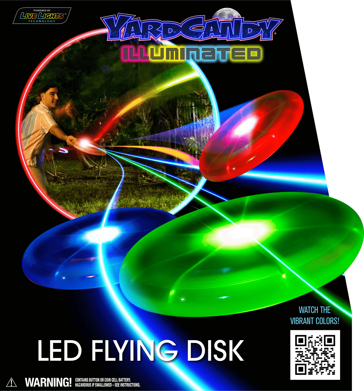 Flying Disk Illuminated LED YardCandy